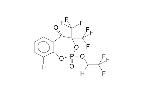 2-(2,2,2-TRIFLUOROETHOXY)-2,5-DIOXO-4,4-BIS(TRIFLUOROMETHYL)-6,7-BENZO-1,3,2-DIOXAPHOSPHEPANE