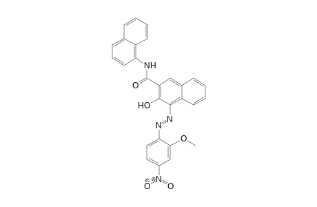 2-Naphthalenecarboxamide, 3-hydroxy-4-[(2-methoxy-4-nitrophenyl)azo]-N-1-naphthalenyl-4-Nitro-o-anisidine->3-hydroxy-N-1-naphthyl-2-naphthamide