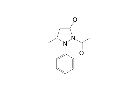 3-Pyrazolidinol, 2-acetyl-5-methyl-1-phenyl-