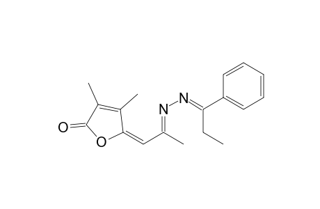 2(5H)-Furanone, 3,4-dimethyl-5-[2-[(1-phenylpropylidene)hydrazono]pr opylidene]-