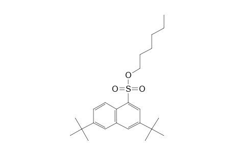 3,6-di-tert-butyl-1-naphthalenesulfonic acid, hexyl ester