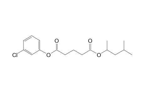 Glutaric acid, 3-chlorophenyl 4-methylpent-2-yl ester