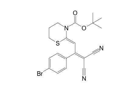 (2Z)-2-[2-(4-bromophenyl)-3,3-dicyano-prop-2-enylidene]-1,3-thiazinane-3-carboxylic acid tert-butyl ester