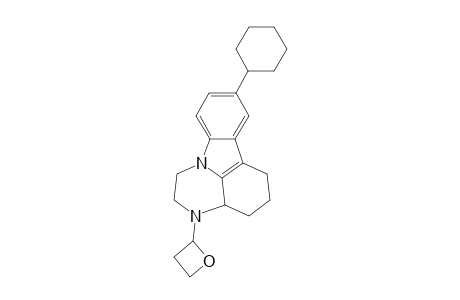 10-Cyclohexyl-2,3,3a,4,5,6-hexahydro-4-(2-oxetanyl)-1H-pyrazino[3,2,1-j,k]carbazole