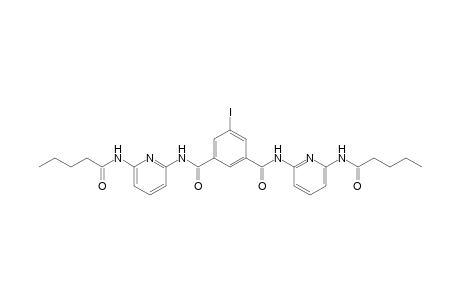 5-Iodo-N,N'-bis[6-(pentanoylamino)pyrid-2-yl]isophthalamide
