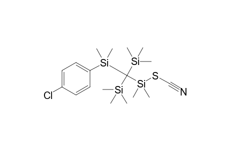 {Di(trimethylsilyl)[dimethyl(p-chlorophenyl)silyl]methyl}thiocyanodimethylsilane