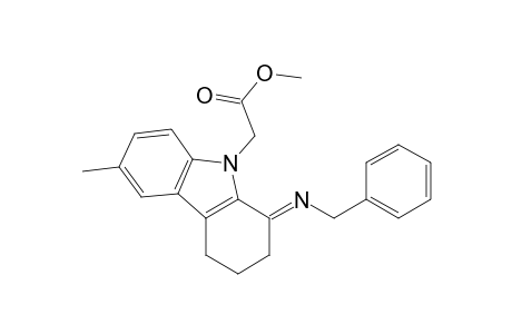 1-Benzylimino-6-methyl-9-carbomethoxymethyl-1,2,3,4-tetrahydrocarbazole