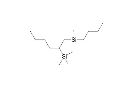 2-(Trimethylsilyl)-1-[(dimethylbutyl)silyl]hex-2-ene