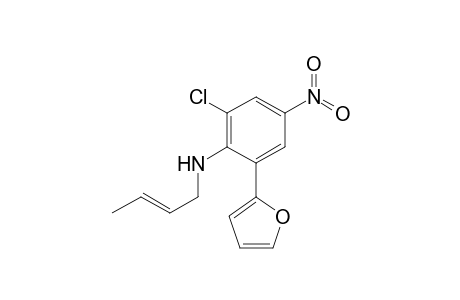 N-(But-2-en-1-yl)-2-chloro-6-(furan-2-yl)-4-nitroaniline