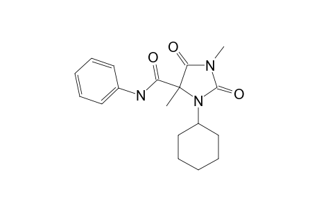 1-CYCLOHEXYL-3,5-DIMETHYL-5-PHENYLCARBAMOYLHYDANTOIN