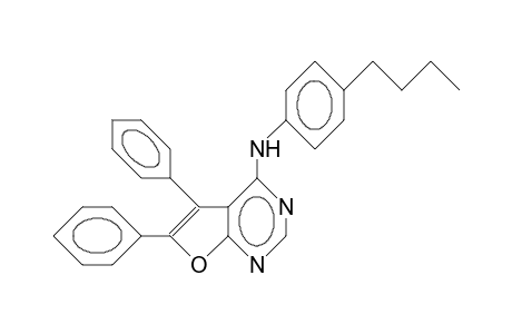 5,6-Diphenyl-N-(4-butyl-phenyl)-furo(2,3-)dipyrimidin-4-amine