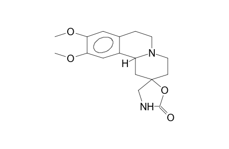 (2R*,11BS*)-SPIRO-[9,10-DIMETHOXY-1,3,4,6,7,11B-HEXAHYDRO-2H-BENZO-[A]-CHINOLISIN-2,5'-OXAZOLIDIN-2'-ON]
