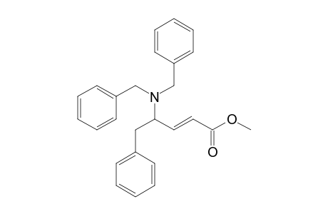 Methyl (2E)-4-(dibenzylamino)-5-phenyl-2-pentenoate