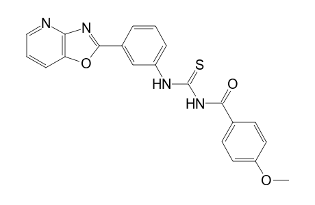 N-(4-methoxybenzoyl)-N'-(3-[1,3]oxazolo[4,5-b]pyridin-2-ylphenyl)thiourea