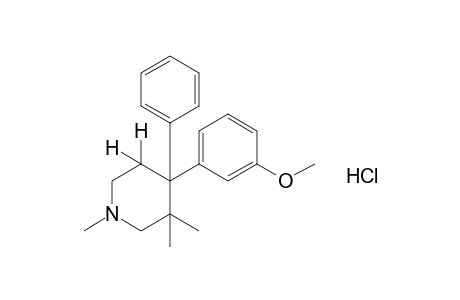 4-(m-methoxyphenyl)-4-phenyl-1,3,3-trimethylpiperidine, hydrochloride
