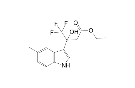 Ethyl 4,4,4-trifluoro-3-hydroxy-3-(5-methyl-1H-indol-3-yl)butanoate