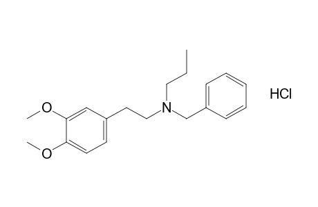 N-benzyl-3,4-dimethoxy-N-propylphenethylamine, hydrochloride