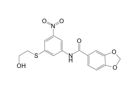 1,3-benzodioxole-5-carboxamide, N-[3-[(2-hydroxyethyl)thio]-5-nitrophenyl]-