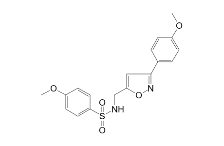 4-Methoxy-N-{[3-(4-methoxyphenyl)-1,2-oxazol-5-yl]methyl}benzene-1-sulfonamide