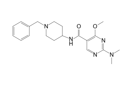 N-(1-benzyl-4-piperidyl)-2-(dimethylamino)-4-methoxy-5-pyrimidinecarboxamide