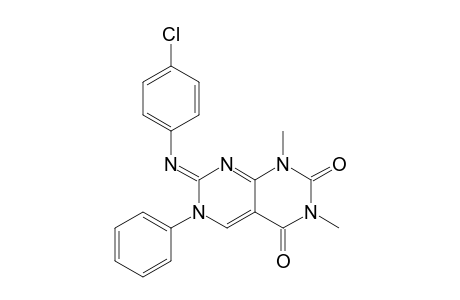 Pyrimido[4,5-d]pyrimidine-2,4(1H,3H)-dione, 7-[(4-chlorophenyl)imino]-6,7-dihydro-1,3-dimethyl-6-phenyl-