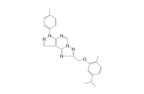 7H-pyrazolo[4,3-e][1,2,4]triazolo[1,5-c]pyrimidine, 2-[[2-methyl-5-(1-methylethyl)phenoxy]methyl]-7-(4-methylphenyl)-