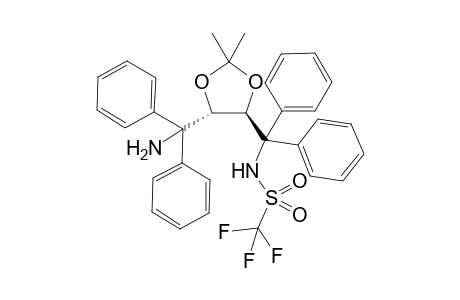 N-[{(4S,5S)-5-[ (Amino)(diphenyl)methyl]-2,2-dimethyl-1,3-dioxolan-4-yl}(diphenyl)methyl]-1,1,1-trifluoromethanesulfonamide