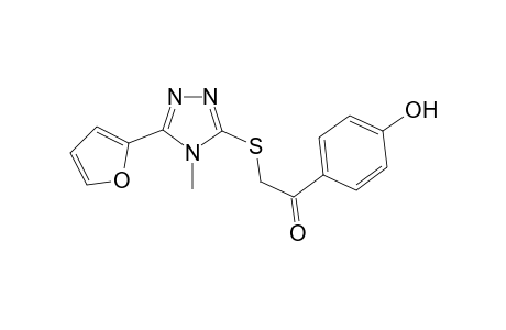 2-(5-Furan-2-yl-4-methyl-4H-[1,2,4]triazol-3-ylsulfanyl)-1-(4-hydroxy-phenyl)-ethanone