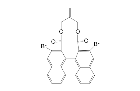 2,10-Dibromo-5H-dinaphtho[2,1-g ; 1',2'-i]-6-methylene-(1,5)-dioxacycloundecin-3,9(7H)-dione