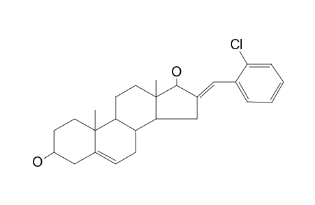 (16E)-16-(2-chlorobenzylidene)-10,13-dimethyl-1,2,3,4,7,8,9,11,12,14,15,17-dodecahydrocyclopenta[a]phenanthrene-3,17-diol