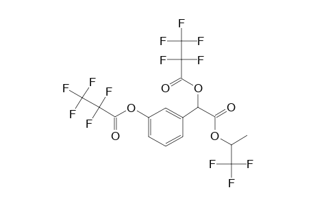 3-Hydroxymandelic acid, o,o'-bis(pentafluoropropionyl)-, 1,1,1-trifluoro-2-propyl ester (stereoisomer 1)