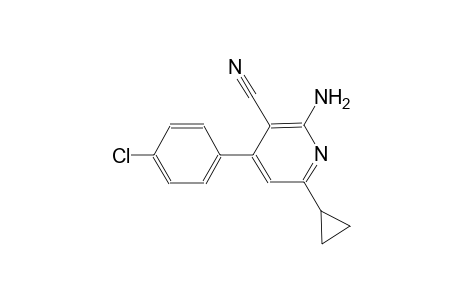2-amino-4-(4-chlorophenyl)-6-cyclopropylnicotinonitrile