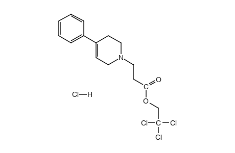 3,6-dihydro-4-phenyl-1(2H)-pyridinepropionic acid, 2,2,2-trichloroethyl ester, hydrochloride