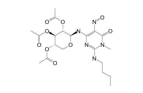 2-(BUTYLAMINO)-3-METHYL-5-NITROSO-6-[(TRI-O-ACETYL)-BETA-D-XYLOPYRANOSYL]-AMINOPYRIMIDIN-4(3H)-ONE-HEMIHYDRATE