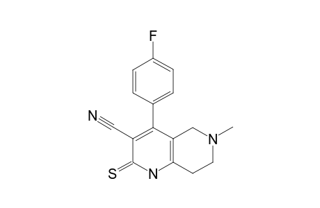 4-(4-Fluorophenyl)-6-methyl-2-sulfanylidene-1,5,7,8-tetrahydro-1,6-naphthyridine-3-carbonitrile