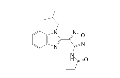 N-[4-(1-isobutyl-1H-benzimidazol-2-yl)-1,2,5-oxadiazol-3-yl]propanamide