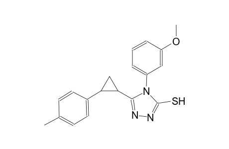 4-(3-methoxyphenyl)-5-[2-(4-methylphenyl)cyclopropyl]-4H-1,2,4-triazole-3-thiol