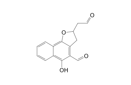 4-Formyl-5-hydroxy-2-(2'-oxoethyl)-2,3-dihydronaphtho[1,2-b]furan