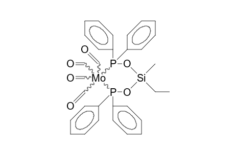 Tetracarbonyl-(bis[diphenylphosphinoxy]ethylmethylsilane)-molybdenum