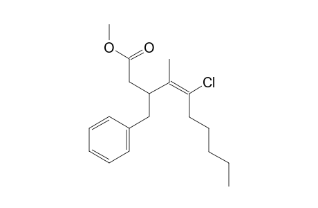 (E)-Methyl 3-benzyl-5-chloro-4-methyldec-4-enoate