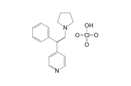4-(1-phenyl-2-(pyrrolidin-1-yl)vinyl)pyridine perchlorate