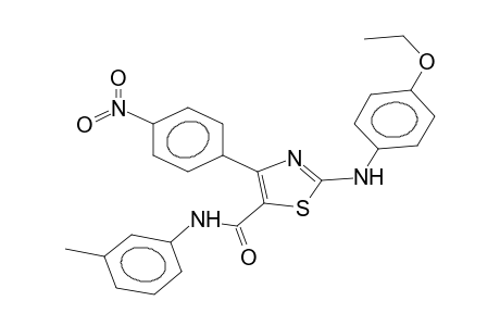 2-(4-Methoxyanilino)-4-(4-nitrophenyl)-5-(3-methylphenylcarbamoyl)-1,3-thiazole