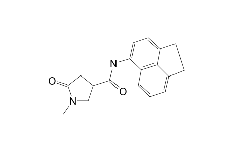 3-Pyrrolidinecarboxamide, N-(1,2-dihydro-5-acenaphthylenyl)-1-methyl-5-oxo-