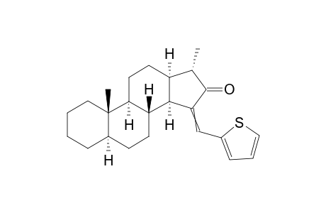 15-(Thiophen-2-yl)-17.alpha.-methyl-18-nor-5.alpha.,13.alpha.-androstan-16-one