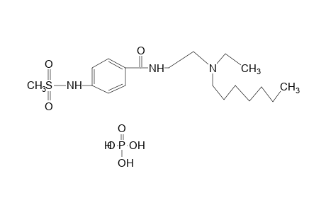 N-[2-(ethylheptylamino)ethyl]-p-(methylsulfonamido)benzamide, monophosphate