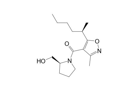 [(2S)-2-(hydroxymethyl)pyrrolidin-1-yl]-[3-methyl-5-[(1R)-1-methylpentyl]isoxazol-4-yl]methanone