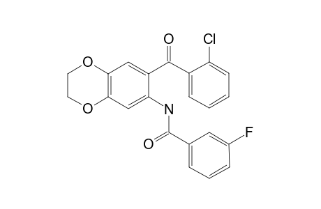 N-{7-[(2-chlorophenyl)carbonyl]-2,3-dihydro-1,4-benzodioxin-6-yl}-3-fluorobenzamide