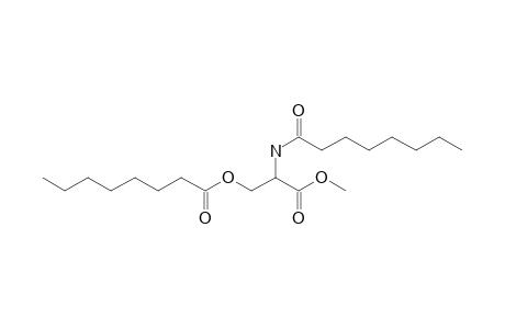 L-Serine, N,o-bis(capryloyl)-, methyl ester