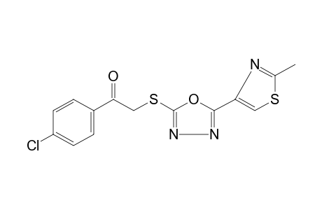 4'-chloro-2-{[5-(methyl-4-thiazolyl)-1,3,4-oxadiazol-2-yl]thio}acetophenone