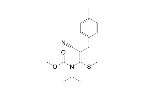 methyl N-tert-butyl-N-[(E)-2-cyano-3-(4-methylphenyl)-1-methylsulfanylprop-1-enyl]carbamate